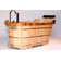 59'' x 26.75'' Freestanding Soaking Wood Bathtub with Faucet