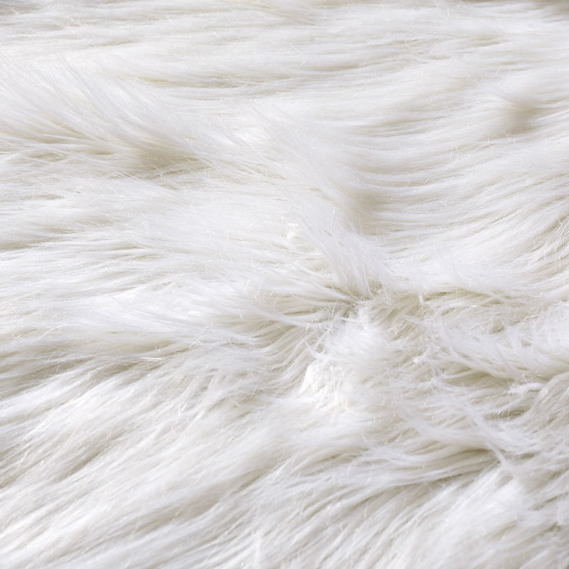 Polyester Solid Colour Shag 91.4cm X 152.4cm Area Rug