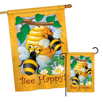 Double Sided 40'' H x 28'' W Polyester Animal Flag Set