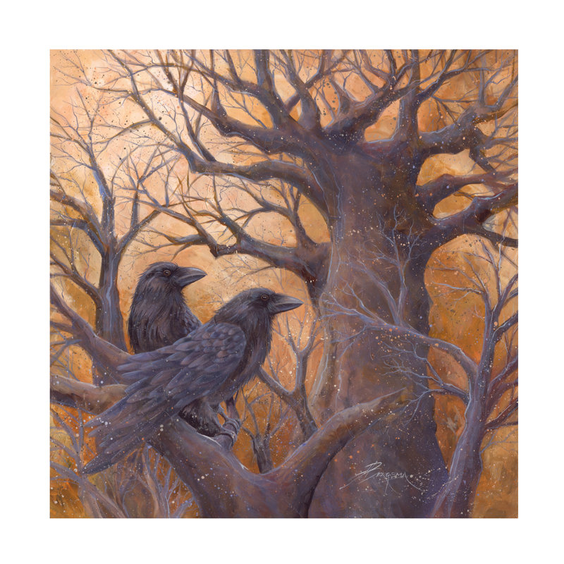 Art mural sur toile tendue - «The Calling» par Jody Bergsma pour décoration de salon, de chambre à coucher ou de bureau - 35 x 35