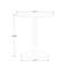 Ensemble de 2 chaises d'appoint contemporaines en tissu contemporain avec table d'appoint ronde