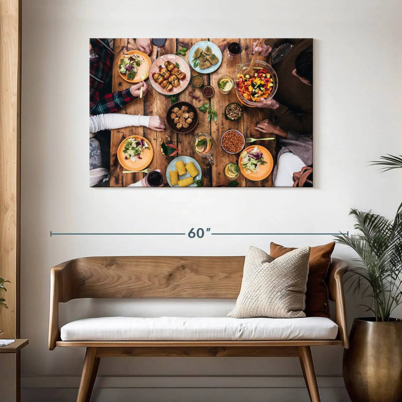 Yarlin Cozy Rustic Dinner, 30" H x 45" W