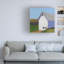 Art mural sur toile tendue - «Beacon View» de Carol Young pour décoration de salon, de chambre à coucher ou de bureau - 24 x 24
