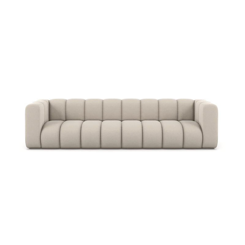 5 Seater Velvet Seating Component, 70cm H x 290cm W x 179cm D
