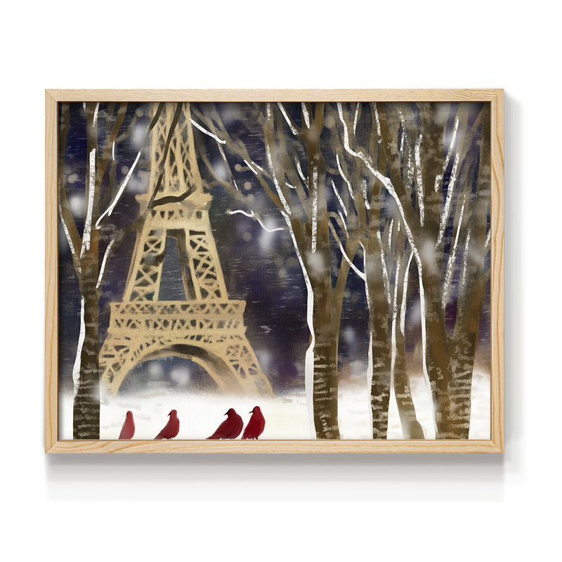 Chirstmas Art-DCLI -Framed Print - Restickable, 8" H x 10" W, Natural