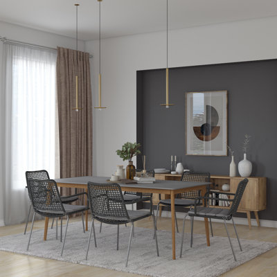 Azleigh 6 - Person Four Leg Dining Set