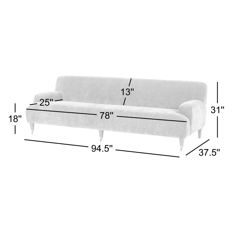 Kent Sofa, Crete Sand Polypropylene / Olefin