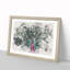 Mesmerising Pink and Green Peacock - Picture Frame Painting Print-56841629-56841632