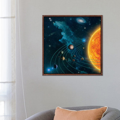 Solar System 1 Piece Wall Art on Canvas