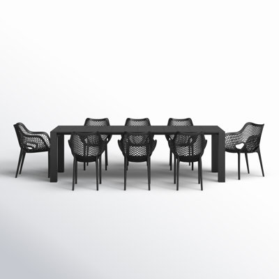Farrah Rectangular 8 - Person 102" Long Dining Set