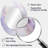 Purple Botanical Whispers II - Modern Oval Wall Mirror-1132583053