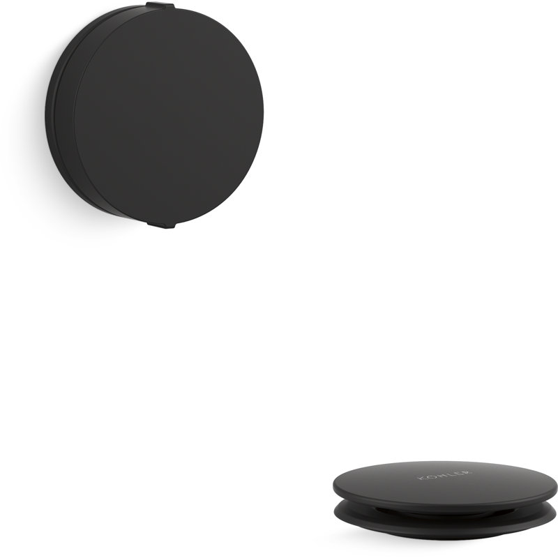 PureFlo Drain Stopper Tub Drain, Matte Black