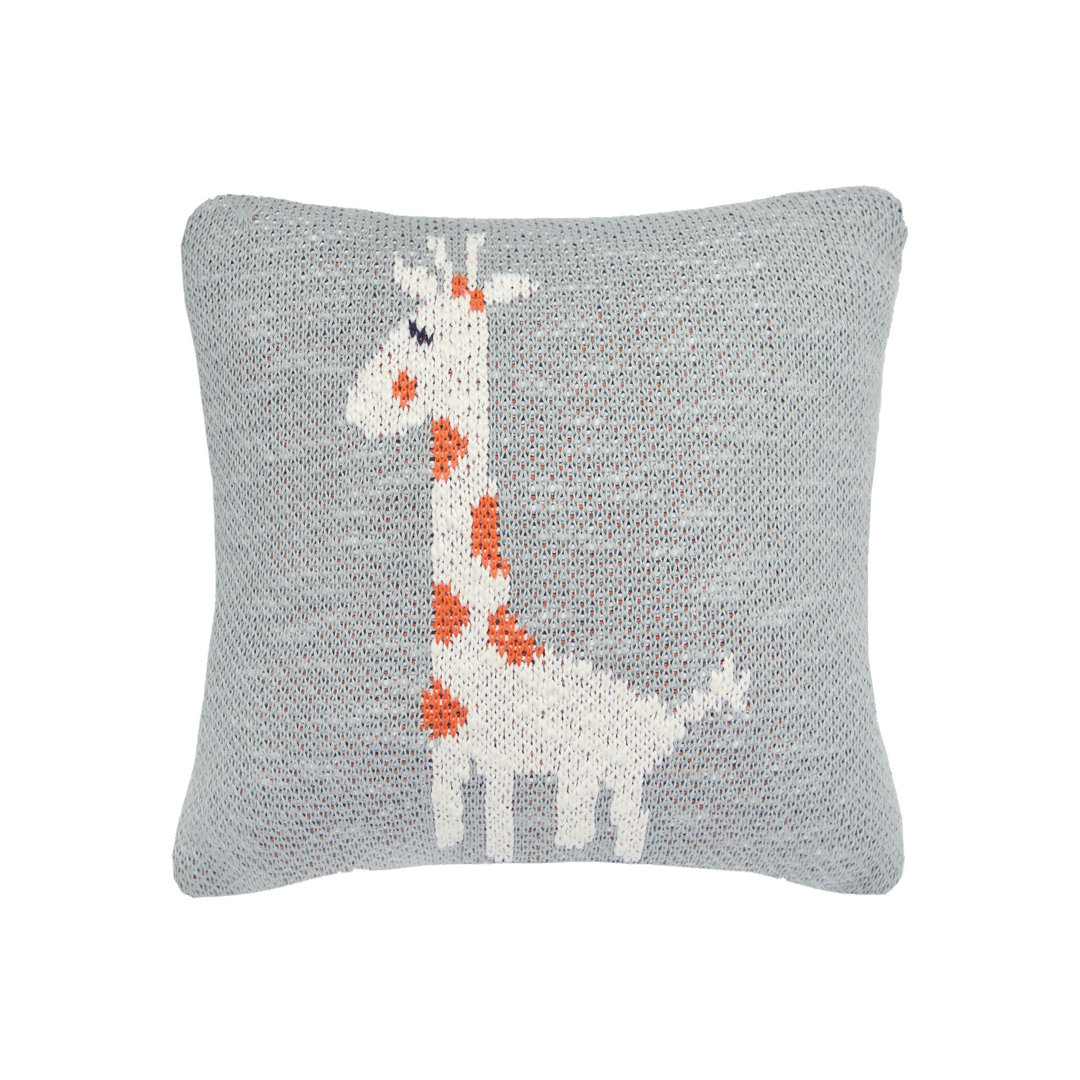 Giraffe Knitted Throw Pillow C&F Home