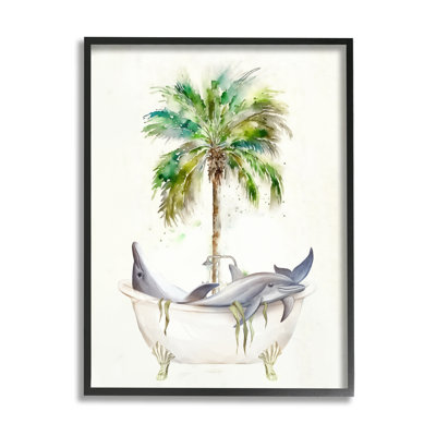 "Tropical Dolphins", giclée par Ziwei Li