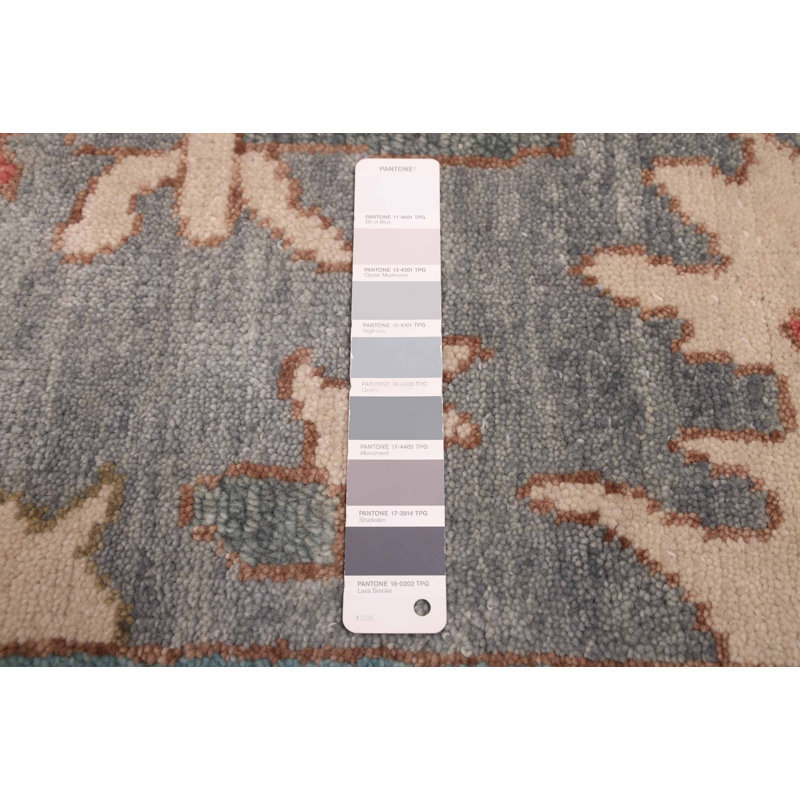 Tapis moderne gris Oushak 7 pi 11 po x 9 pi 8 po