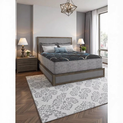 Restonic Comfort Care 14" Hybrid Twin Mattress with Individual Pocketed Coils - Firm Support & Advanced Cooling Technology for Restorative Sleep, Grey+Blue