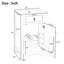 Meuble-lavabo de 20 pouces avec lavabo en céramique, porte à fermeture douce, tablette réglable et support de rangement fixé à la porte - idéal pour les petites salles de bain-1996554108