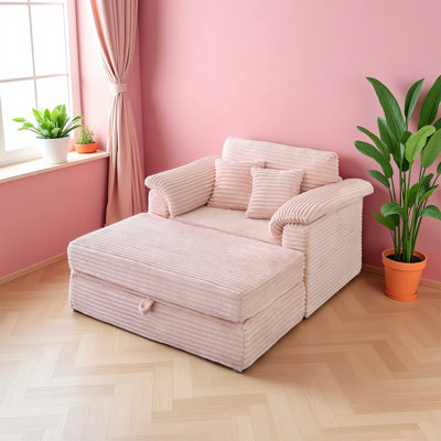 - Chaise d'appoint rembourrée avec rangement dissimulé - Sièges de salon pour petits espaces -
