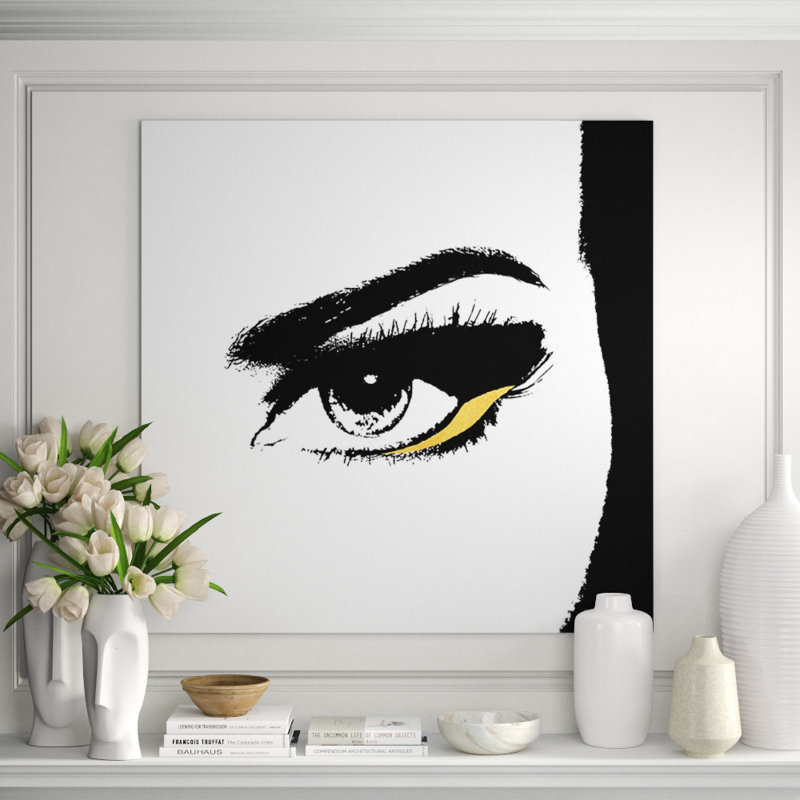 Pieces Of Me II Print by Kelli Ellis, Gild Gold, 40" H x 40" W x 1.5" D