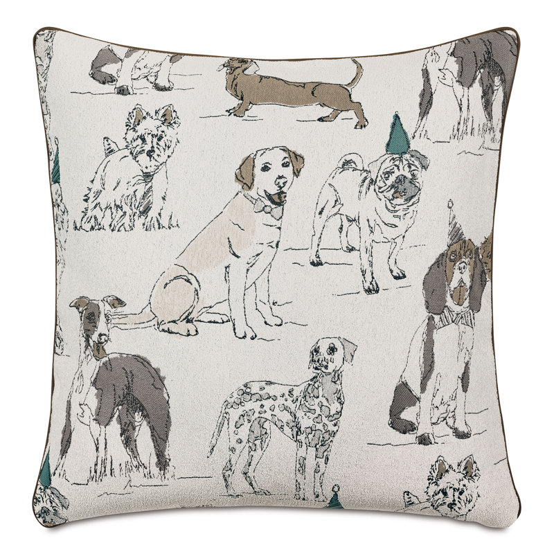 Pets Square Pillow Cover & Insert, 22"H x 22"W