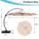 Ebonique Cantilever Umbrella with Base Included