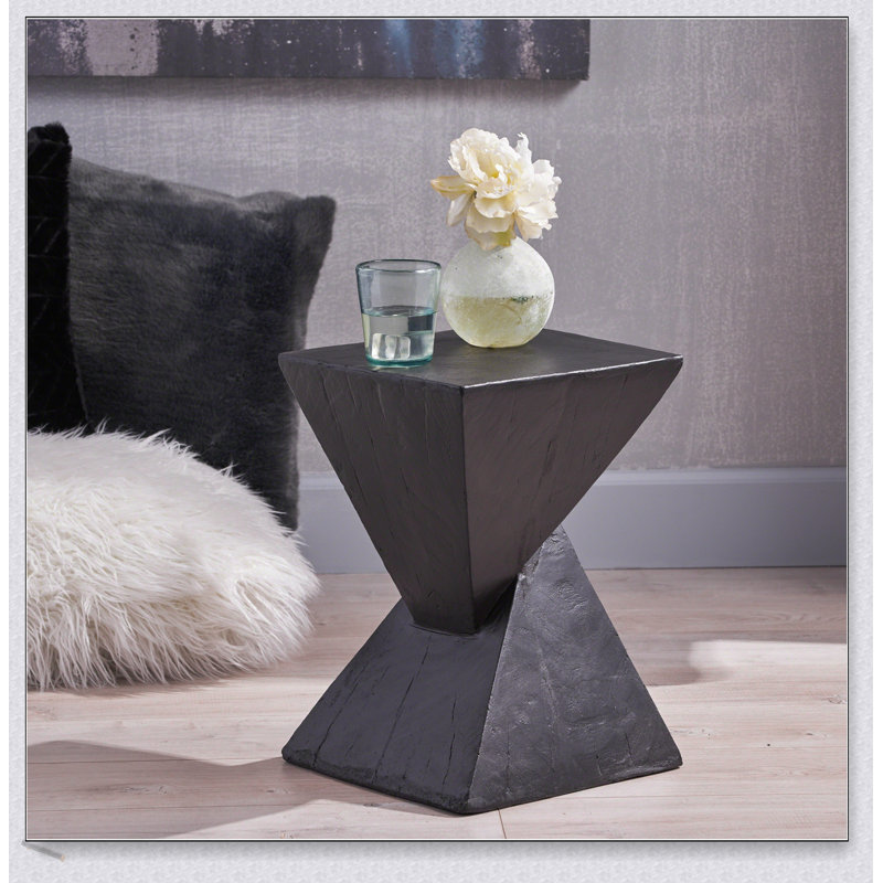 TESS Modern Side Table – Stylish End Table Compatible With Living Room, Bedroom, Or Office, Versatile Home Furniture, Black