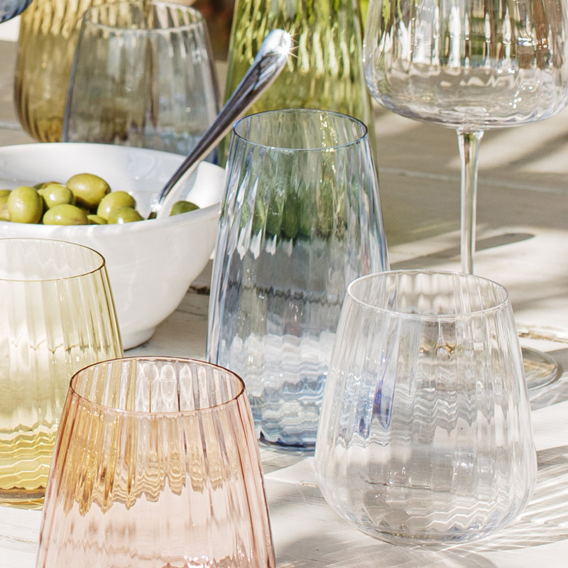 Francesca 20oz. Highball Glass, Blue