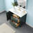 42'' Single Bathroom Vanity with Engineered Stone Top, Undermount Sink, 3 Drawers, and Backsplash-124850244