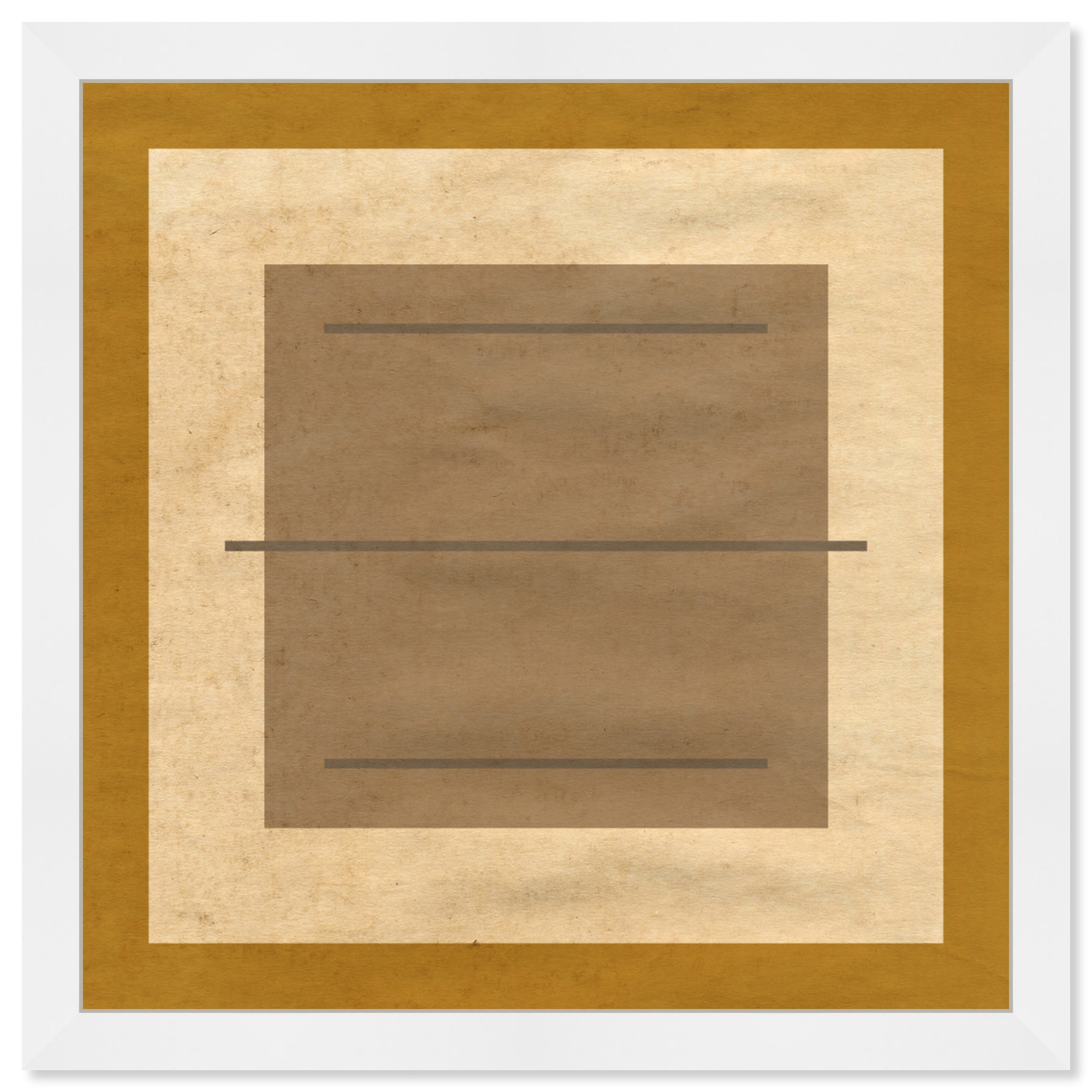 Amarillo Alberto by Oliver Gal, White, 32" H x 32" W x 0.5" D