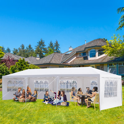 5 Windows 30 Ft. W x 10 Ft. D Steel Party Tent