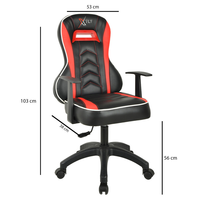 Hanah Home Luppo Adjustable PC & Racing Game Chair