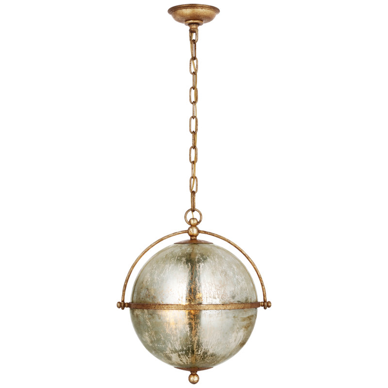 Chapman & Myers Bayridge Large Pendant, Gilded Iron, 91.25" H x 15.5" W x 15.5" D