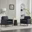 Fauteuil d'appoint en similicuir, fauteuil Clue-2132189743