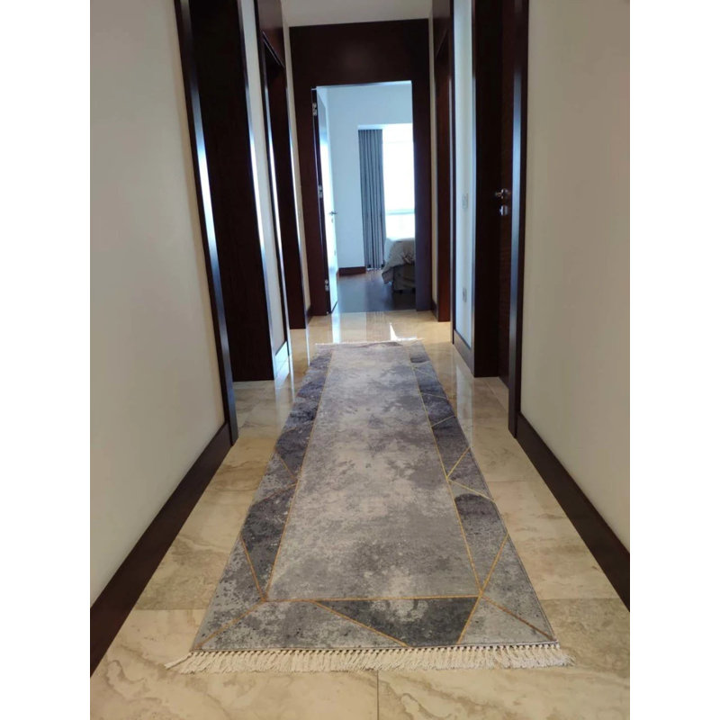 Tapis Masanao avec envers antidérapant, Tapis de couloir 3 pi 3 po x 9 pi 10 po