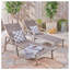 Chaise longue d'extérieur en maille de nylon Oxton Grey
