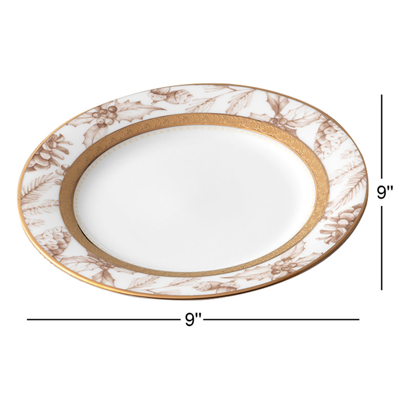 Assiettes décoratives 9 "Noritake Charlotta Gold