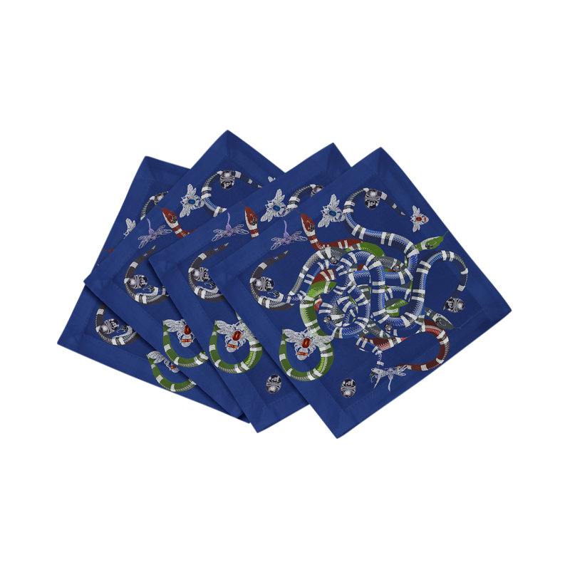Square Napkins, Blue