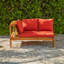 Collinward 5 - Person Seating Group with Cushions and Cream LED Parasol-126246999