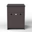 Meuble à litière caché avec tiroir coulissant, armoire de toilette pour chat et table d'appoint, blanc-710537977