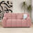 Kieayla 64.96" Modern Boucle Loveseat, Wavy Tufted Cloud Sofa with Foam and Spring Fill, Includes 2 Pillows, Soft Textured Upholstery for Living Room, Pink-927033190
