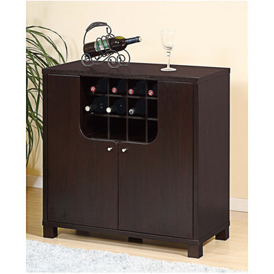Armoire à vin avec deux portes et porte-bouteilles amovible, armoire à vin, armoire d'entrée