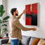 Luminous Gesture Abstract - Wrapped Canvas-1976377618-1976377625