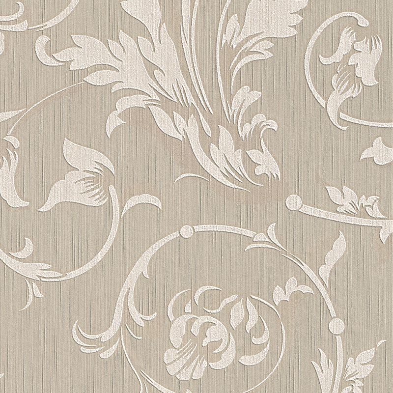Tessuto 10.05m x 53cm Wallpaper, Beige and cream