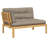 Ebern Designs Patio Pallet Corner Sofa With Cushions Solid Wood Acacia-1031712132