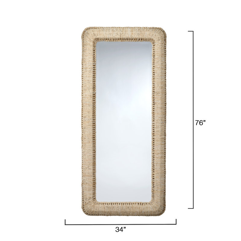Hollis Rectangle Rope Floor Mirror