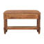 Banc en cuir avec broches