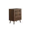 Commode 3 tiroirs, commode garde-robe moderne, armoire de rangement en bois, armoire de rangement pour commode, convenant au salon, à la chambre à coucher, au couloir (noyer)