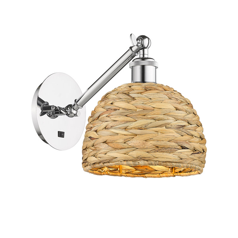 Mattson Steel Armed Sconce, Polished Chrome