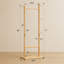 Solid Wood Coat Rack 23.6 x 11 x 71 Inches Natural Wood Wash
