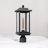 1-Light Transparent Glass Lantern Head